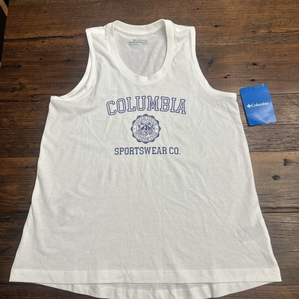 NWT Columbia Tank Top Women's XS White Performance Athletic Sleeveless